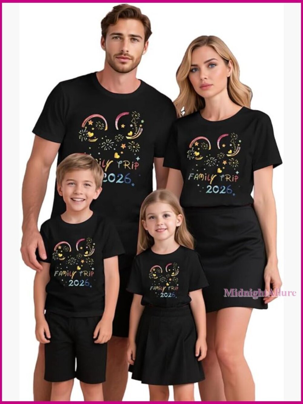 Magical Family Matching Vacation T-Shirts Cute Summer Trip Tee